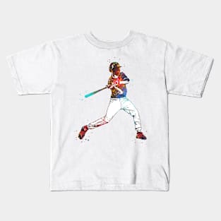 Boy Softball Player Kids T-Shirt